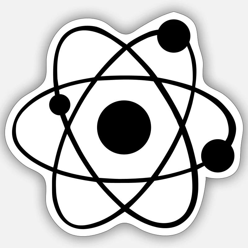 Atom Sticker size S (10 x 10 cm)