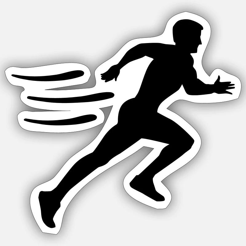 Courir Sticker taille S (10 x 10 cm)