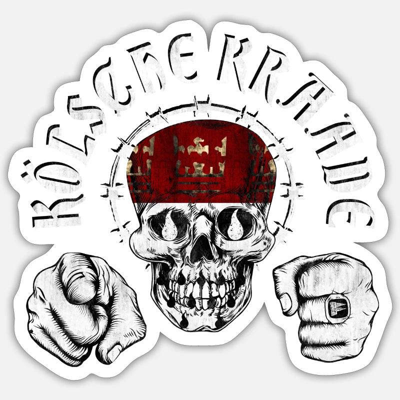 Kölsche Kraade - Sticker taille S (10 x 10 cm) - blanc mat