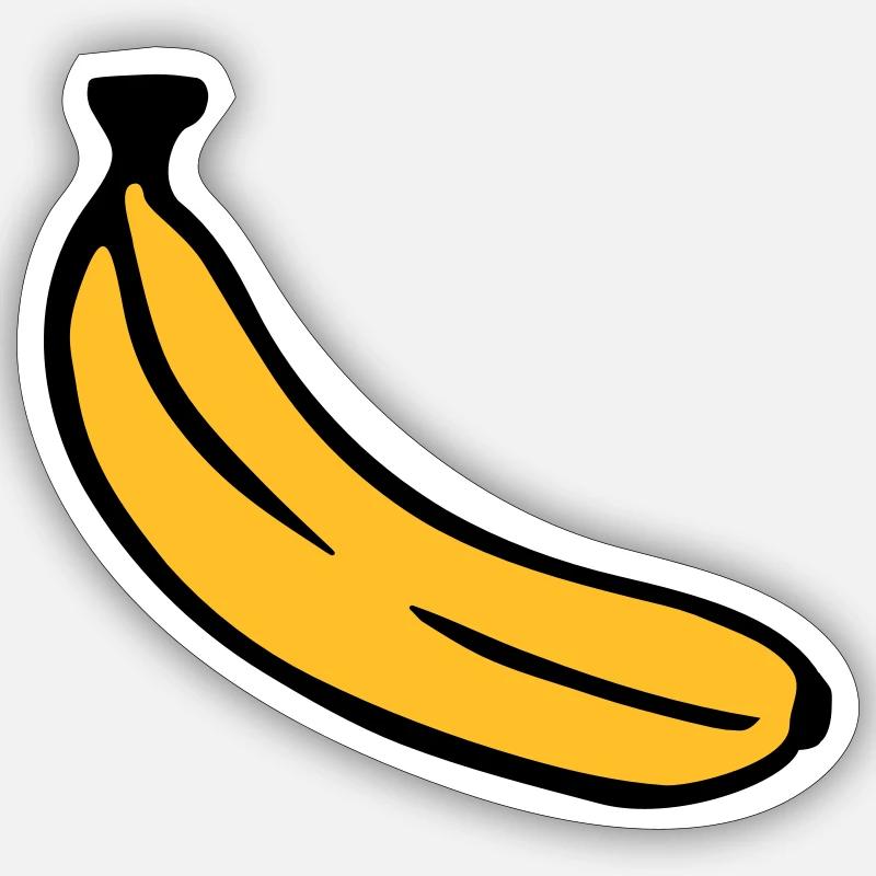 Banane Sticker taille S (10 x 10 cm)
