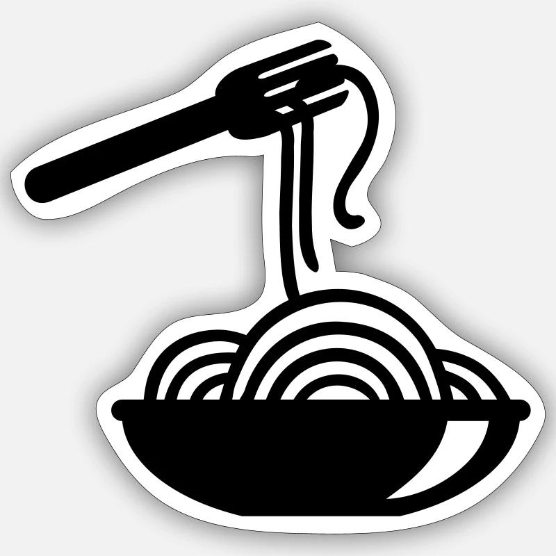 Noodles Sticker size S (10 x 10 cm)