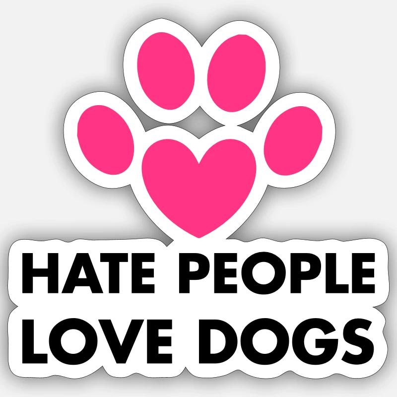 Dogs Sticker taille S (10 x 10 cm)