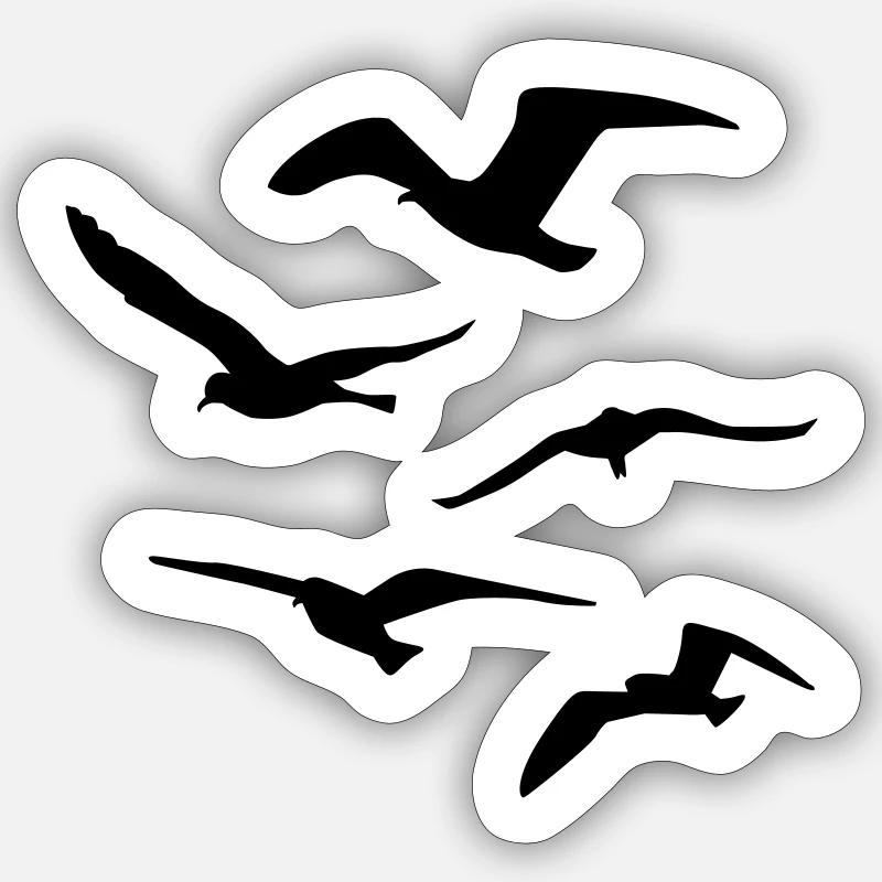 Seagull Sticker size S (10 x 10 cm)