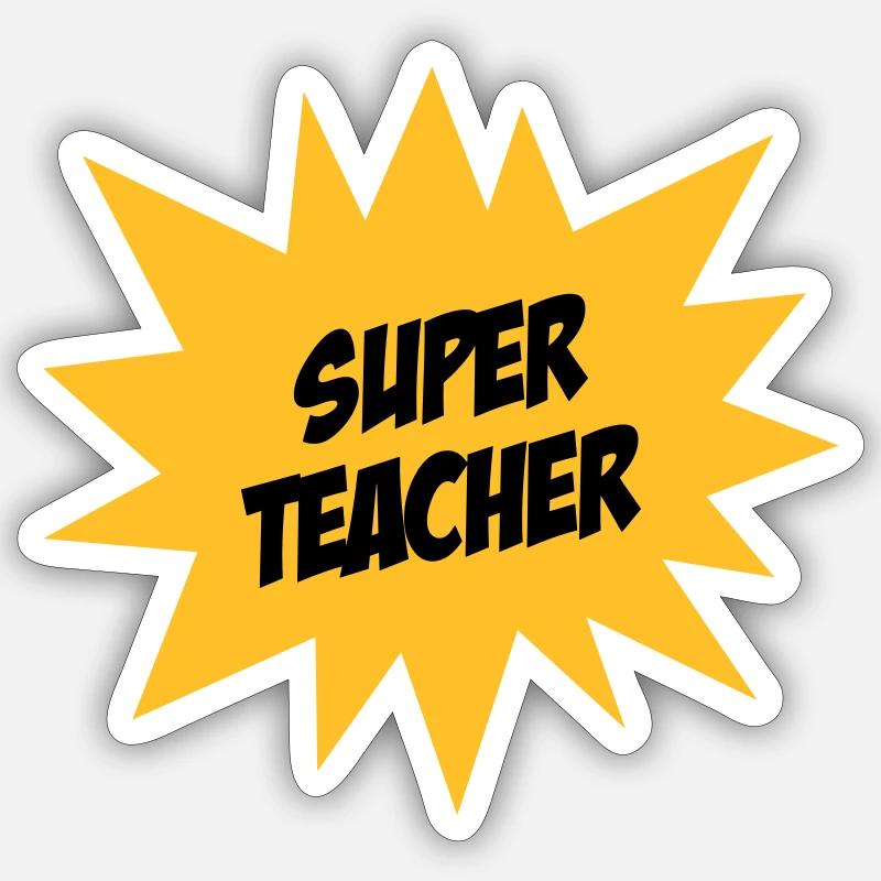 Ecole / Prof / Instit / Professeur / Maîtresse Sticker taille S (10 x 10 cm)