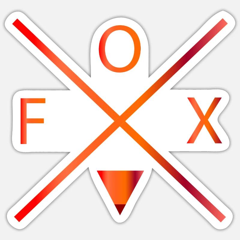 Fuchs - Sticker Größe S (10 x 10 cm) - Mattweiß