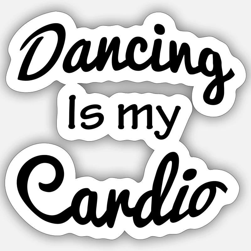 Dancing - Sticker Größe S (10 x 10 cm) - Mattweiß