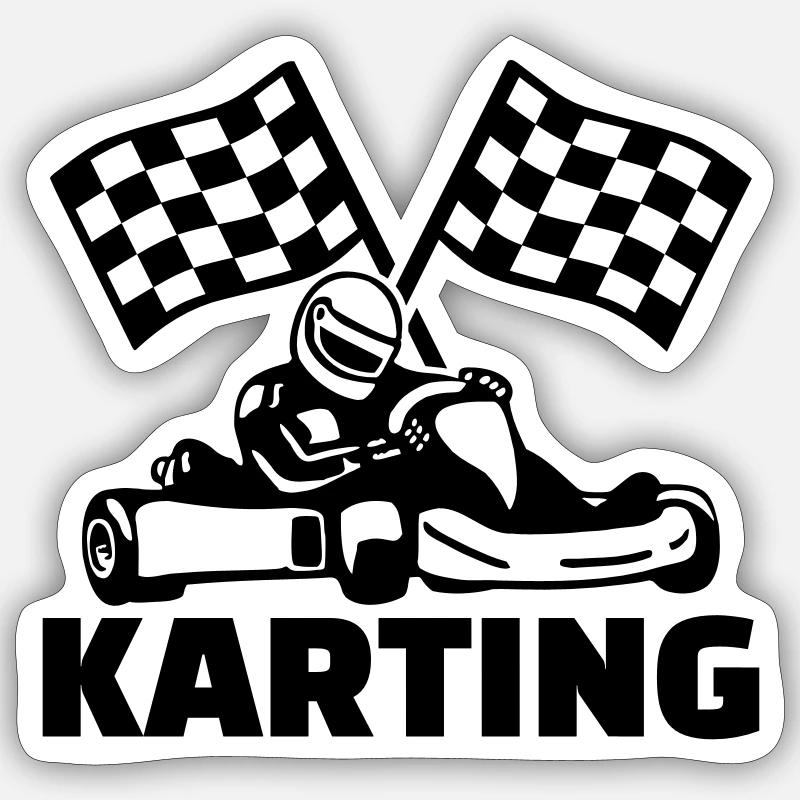 Karting Sticker Größe S (10 x 10 cm)
