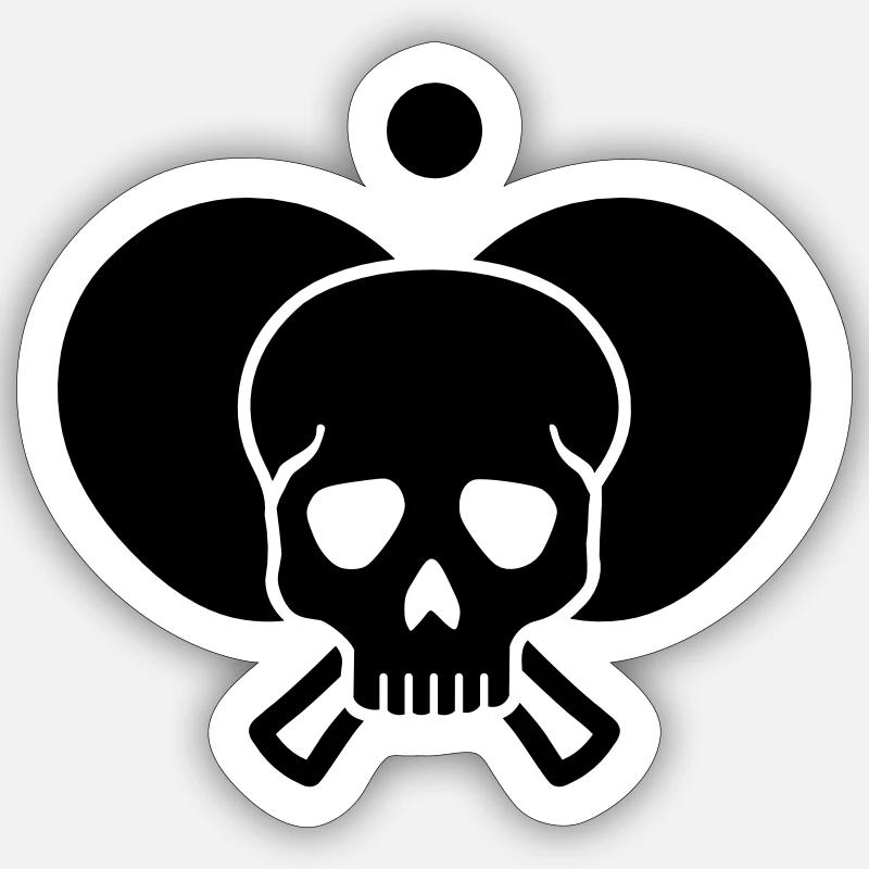 Ping Pong - Sticker taille S (10 x 10 cm) - blanc mat
