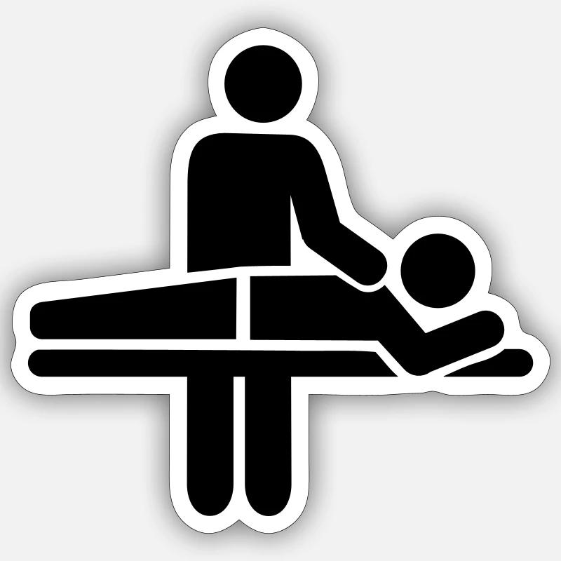 Physiotherapeut Sticker Größe S (10 x 10 cm)