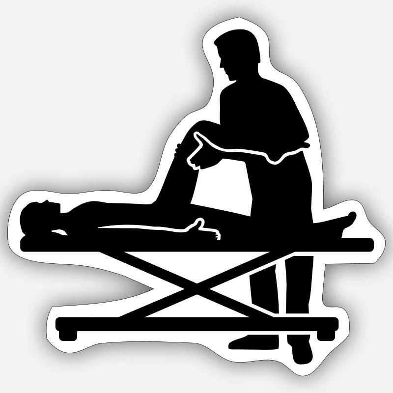 Physiotherapeut Sticker Größe S (10 x 10 cm)
