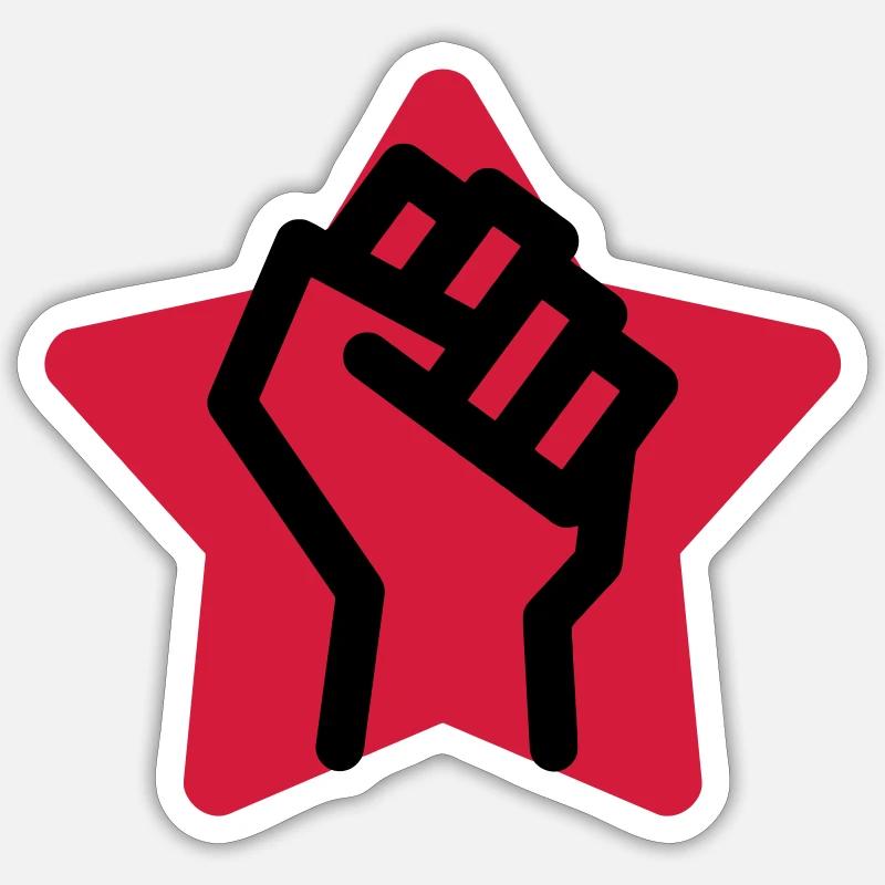 Arbeiter / Fabrik / Arbeit / Job - Sticker Größe S (10 x 10 cm) - Mattweiß
