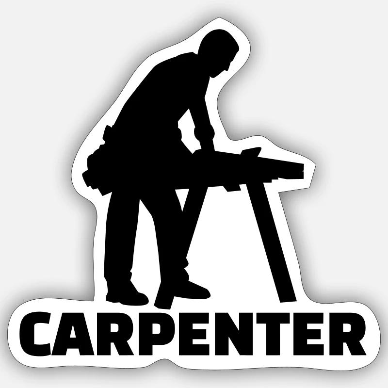 Carpenter Sticker size S (10 x 10 cm)
