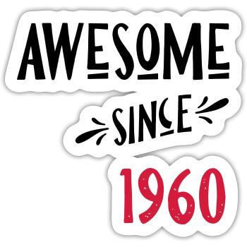 since1960 - Sticker size S (10 x 10 cm) - white matte - Front