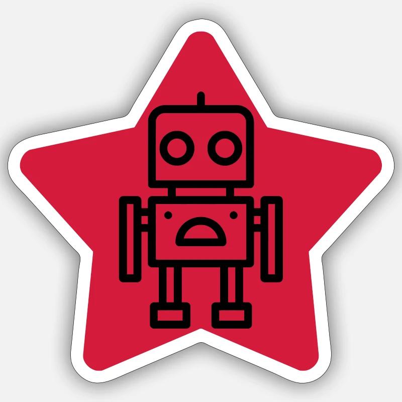 Robotics Robot Robotik Robotique Roboter Sticker size S (10 x 10 cm)