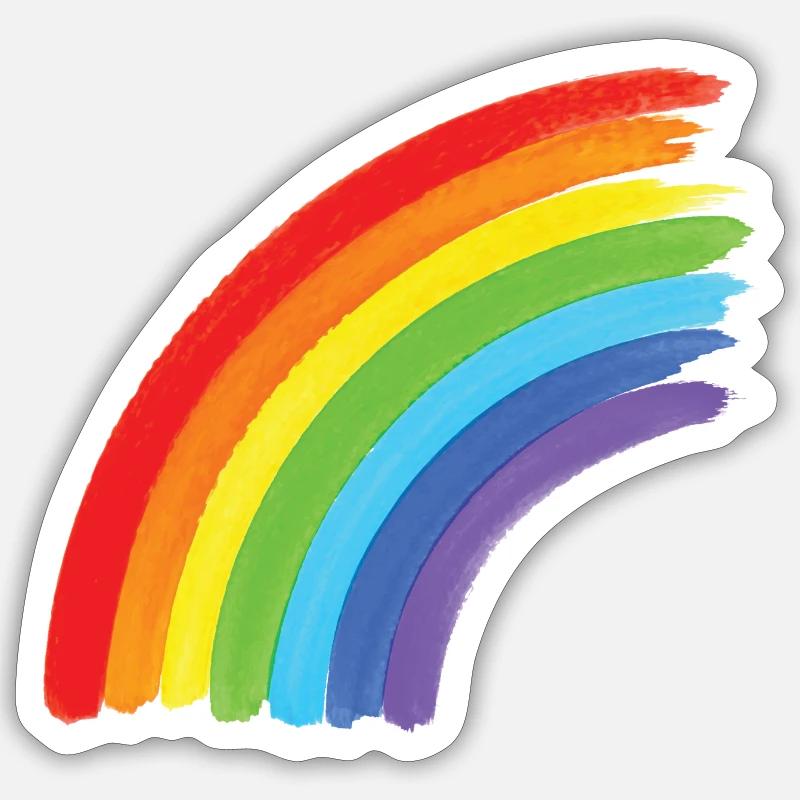 Rainbow, Pride, Unicorns Sticker taille S (10 x 10 cm)