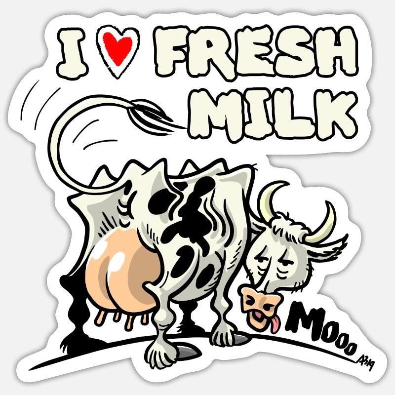Milchkuh Sticker Größe S (10 x 10 cm)