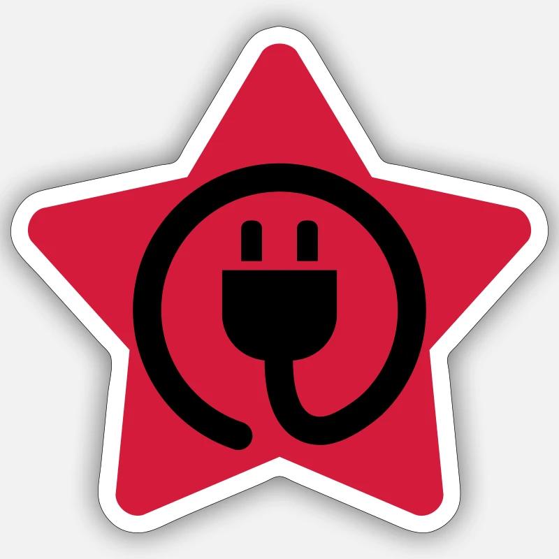 elettricista / tuttofare / lavoro / edificio Adesivo