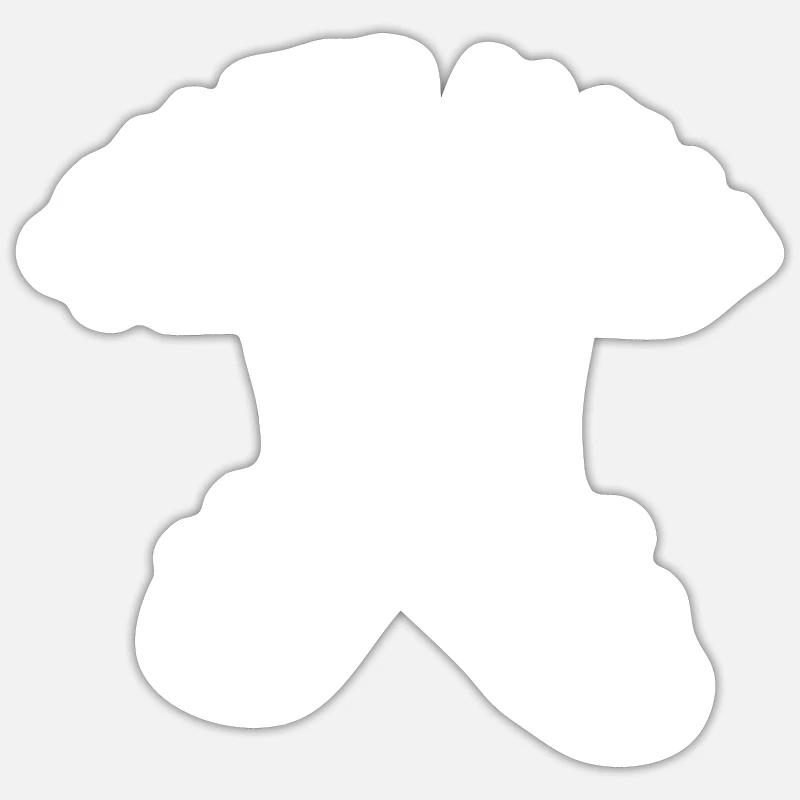 Stolzer Alman - Sticker Größe S (10 x 10 cm) - Mattweiß