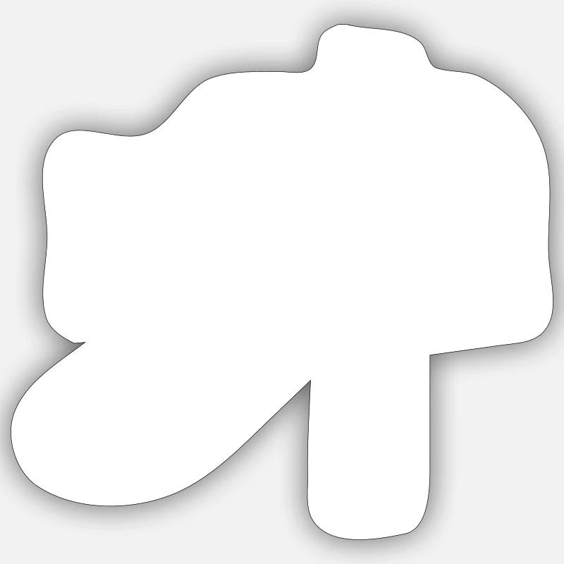 mailbox - Sticker size S (10 x 10 cm) - white matte