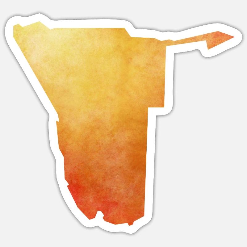 Namibia - Sticker Größe S (10 x 10 cm) - Mattweiß