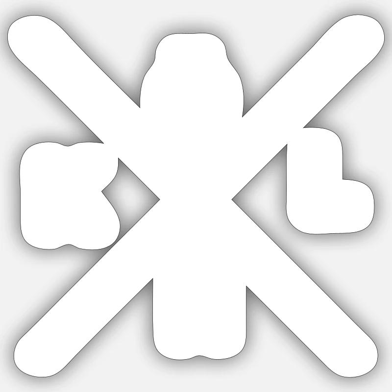 Sticker Größe S (10 x 10 cm) - 