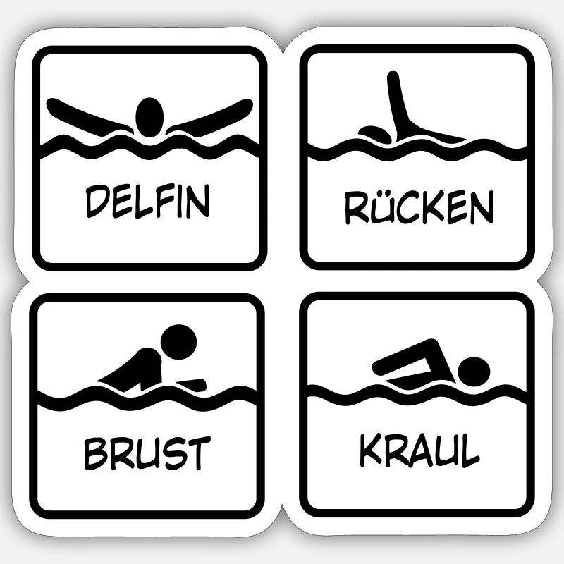 Sticker Größe S (10 x 10 cm) - 