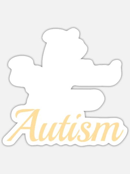 Autism awareness: Pls be Patient I have Autism - Sticker Größe S (10 x 10 cm) - Mattweiß