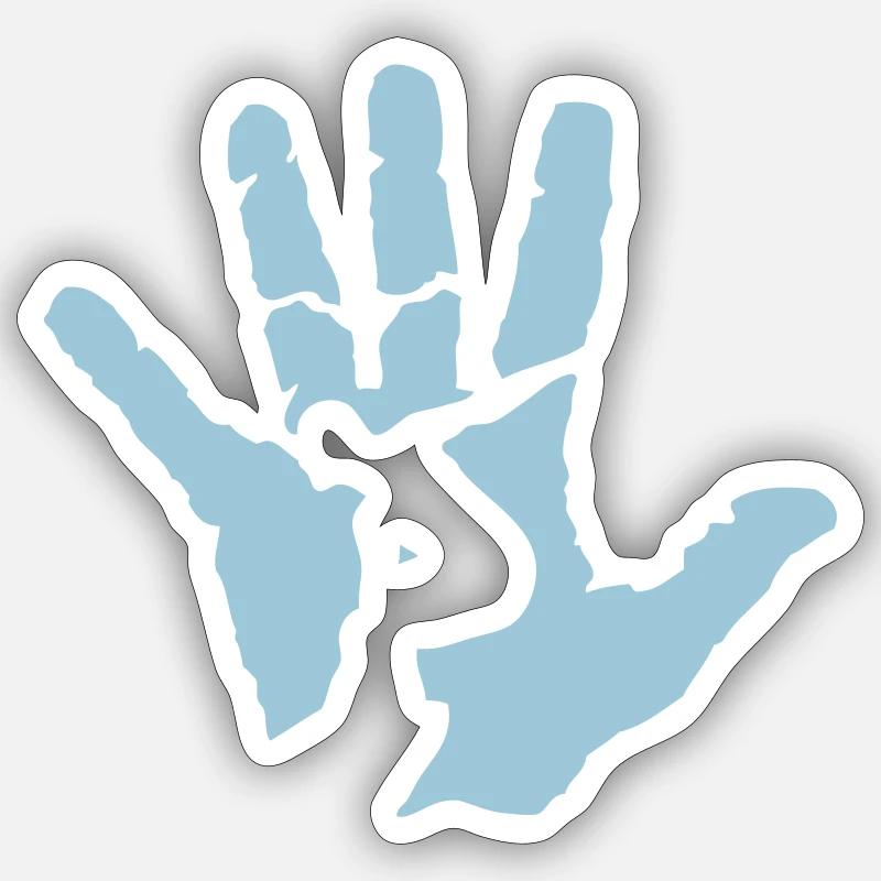 main surf logo surfer Sticker size S (10 x 10 cm)