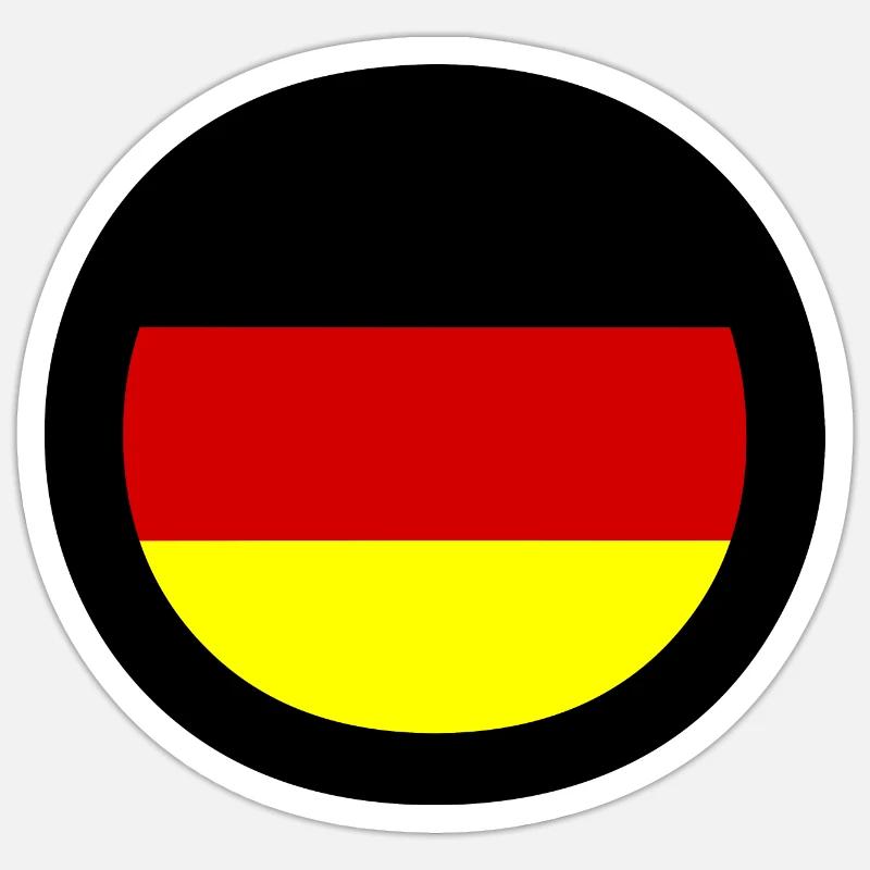 German flag Sticker size S (10 x 10 cm)