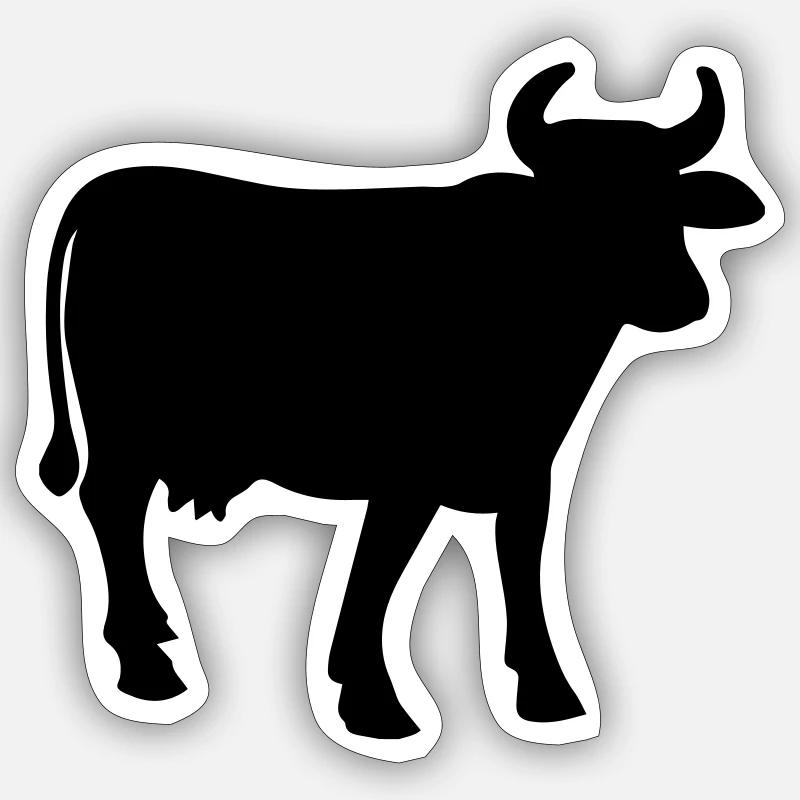 beef - Sticker size S (10 x 10 cm) - white matte