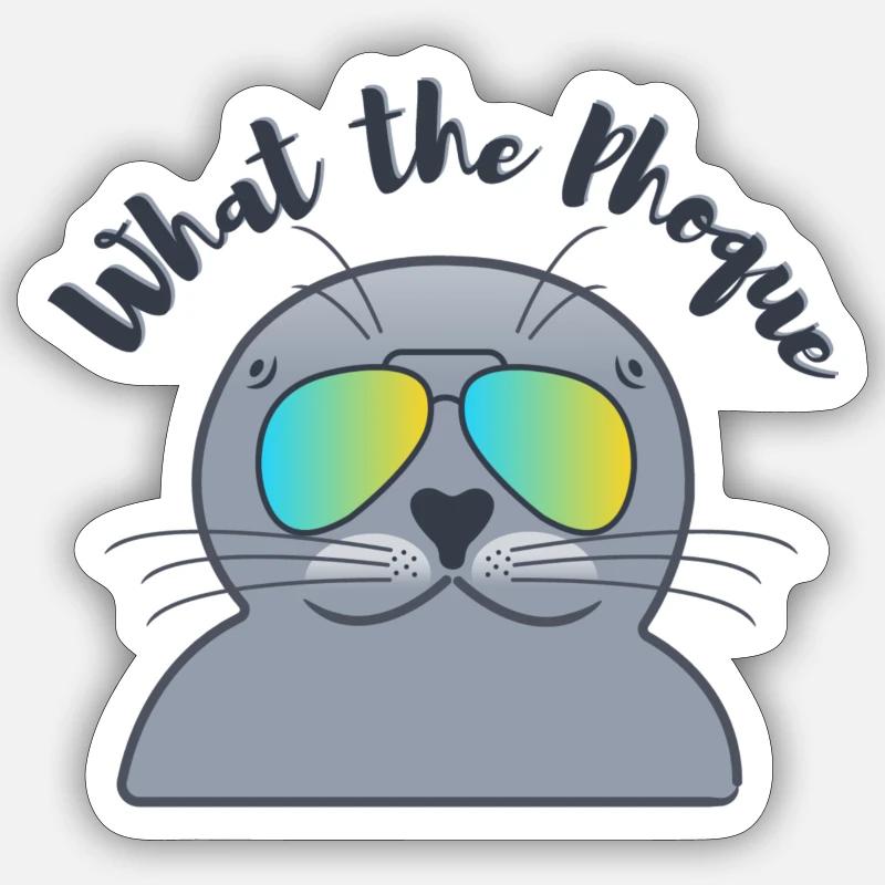 DICHTUNG - Sticker Größe S (10 x 10 cm) - Mattweiß