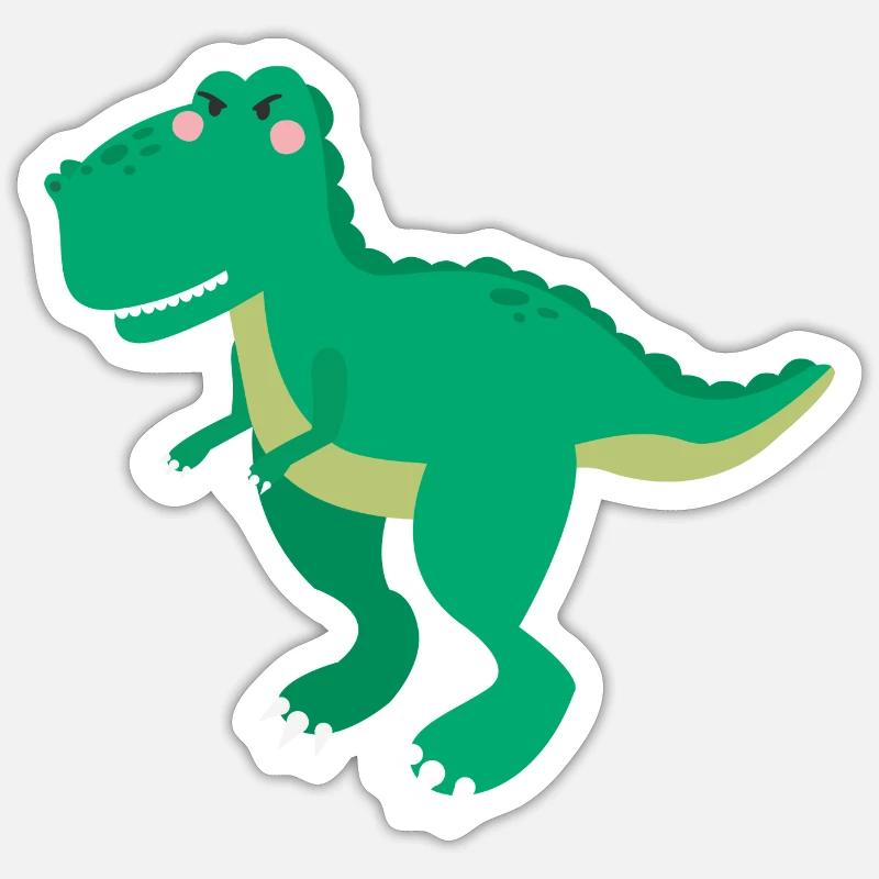 dinosaur - Sticker size S (10 x 10 cm) - white matte