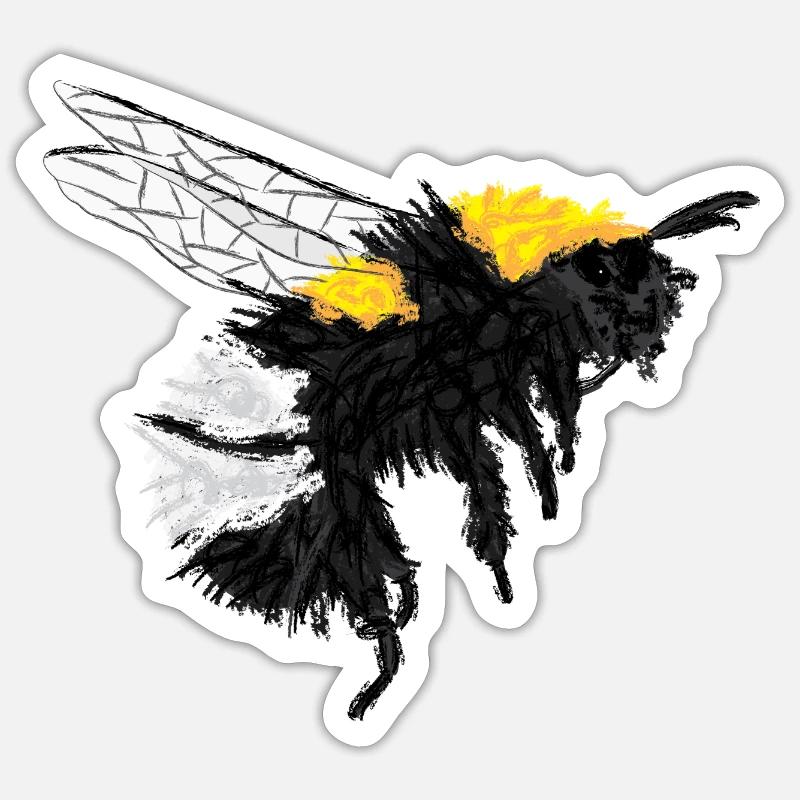 Hummel / Bumblebee Design I Sticker Größe S (10 x 10 cm)