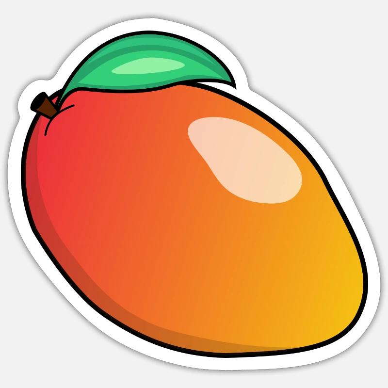 Fruits crew | Fruit Team | mango Sticker size S (10 x 10 cm)