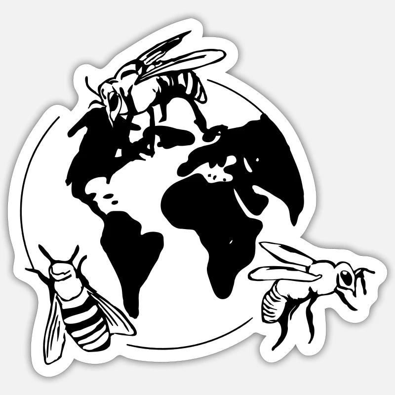 Save the bees Sticker size S (10 x 10 cm)