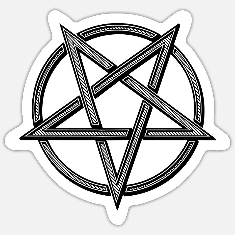 Pentacle Sticker taille S (10 x 10 cm)