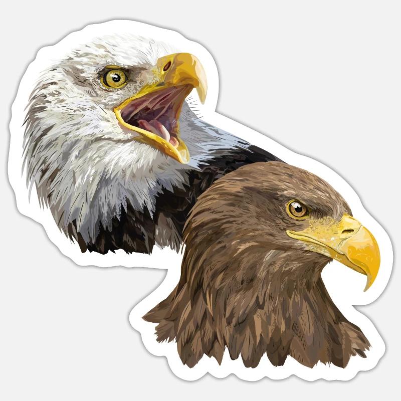 Pigargos - Sticker Größe S (10 x 10 cm) - Mattweiß