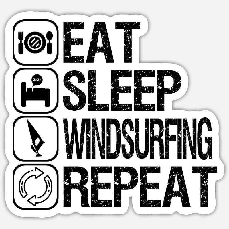 Windsurfer Sticker Größe S (10 x 10 cm)