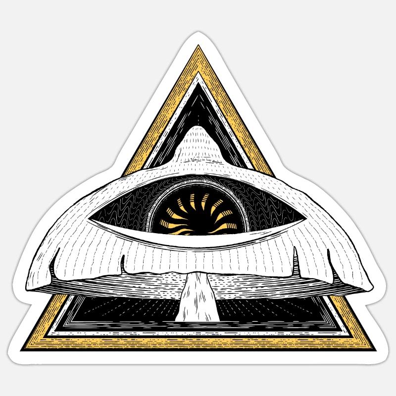 Psychedelic Magic Mushroom Sticker size S (10 x 10 cm)