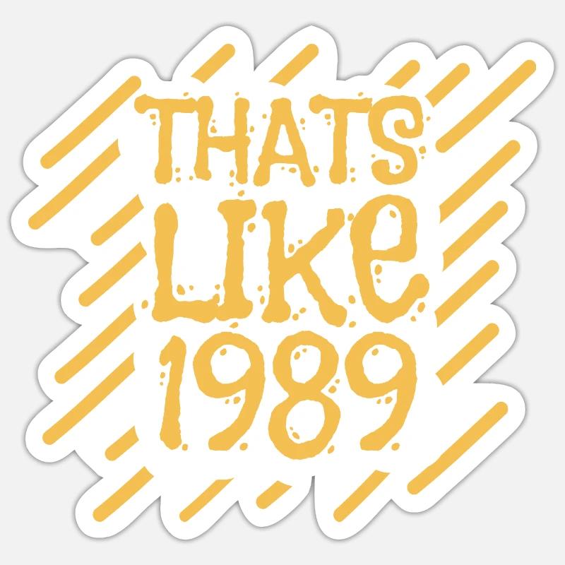 C'est comme 1989 Sticker taille S (10 x 10 cm)
