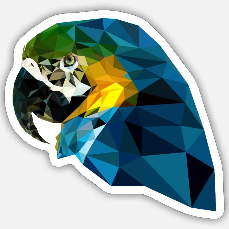 Parrot Sticker size S (10 x 10 cm)