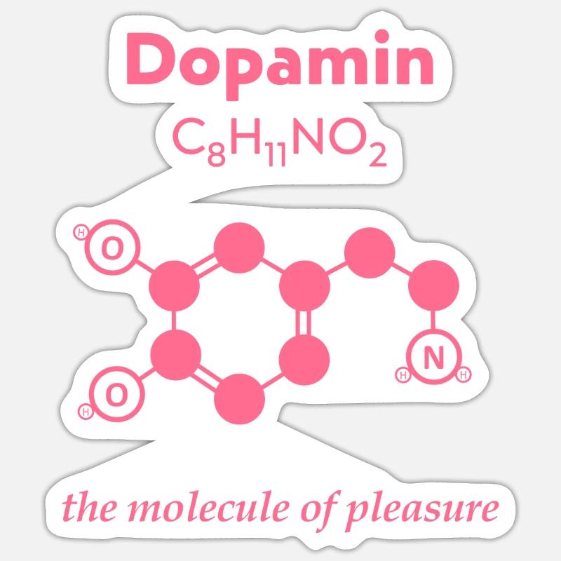 Dopamine pink - Sticker size S (10 x 10 cm) - white matte