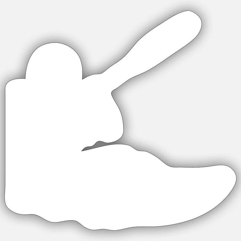 Kajakfahrer Sticker Größe S (10 x 10 cm)