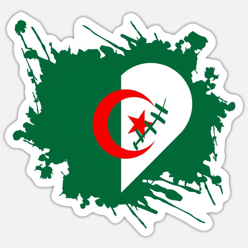 Algeria - Sticker size S (10 x 10 cm) - white matte