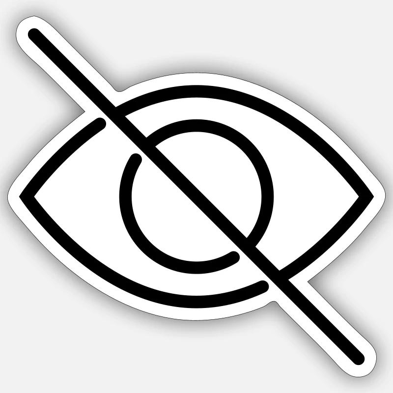 Sensitive Content Sticker size S (10 x 10 cm)