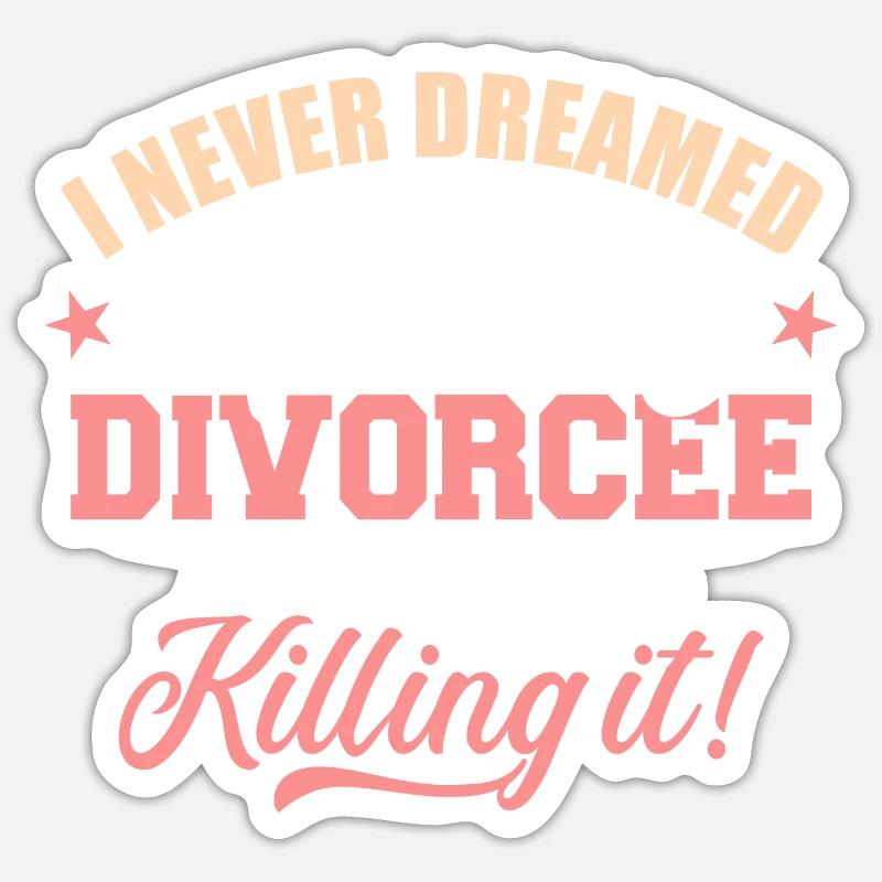 Scheidung Sticker Größe S (10 x 10 cm)