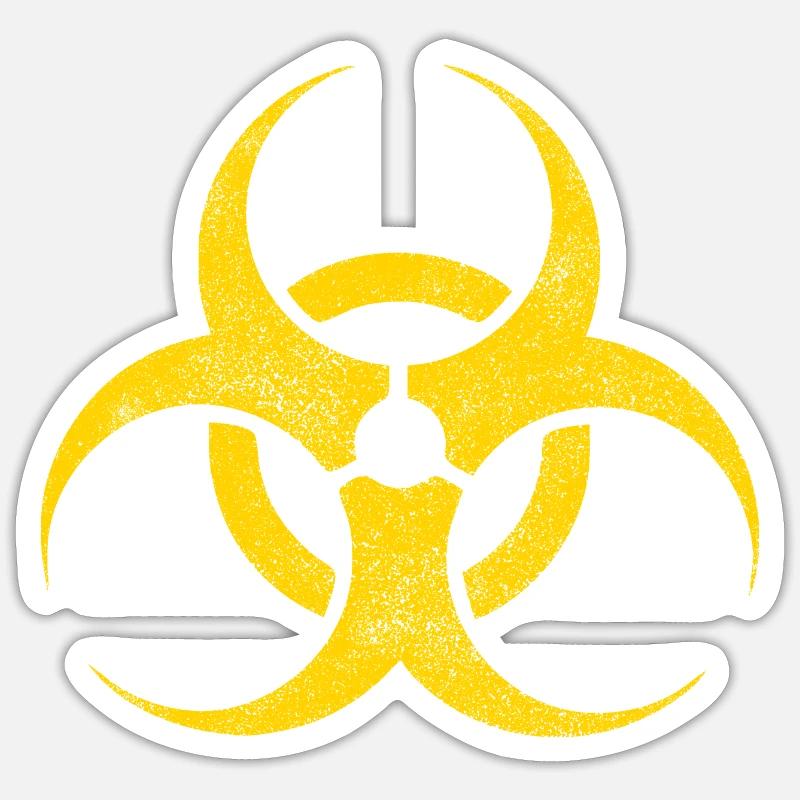 Biohazard - biohazard - Sticker size S (10 x 10 cm) - white matte
