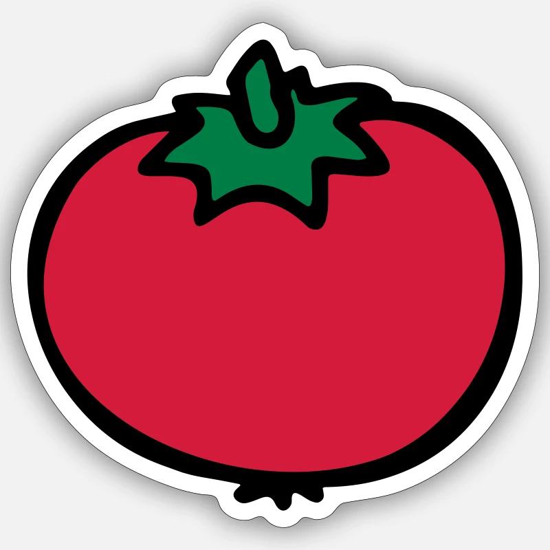 Tomato tomato tomatoe pomodoro - Sticker size S (10 x 10 cm) - white matte