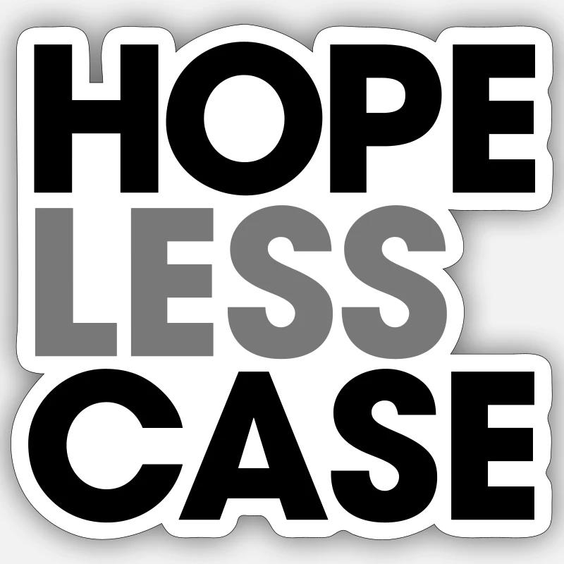 Chute désespérée, couleurs de conception modifiables Sticker taille S (10 x 10 cm)