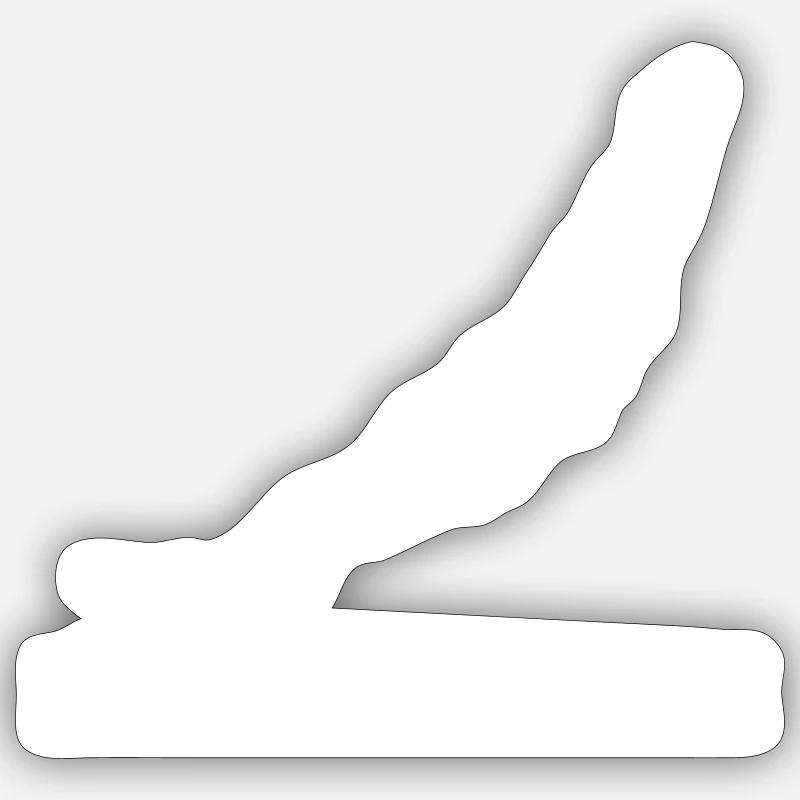 Baikal | Coordinates | White Sticker Größe S (10 x 10 cm)